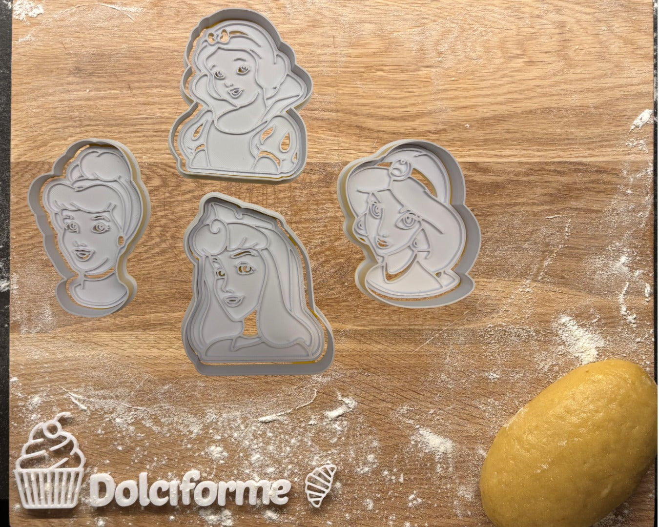Princess Cookie Cutters w/ Stamps
