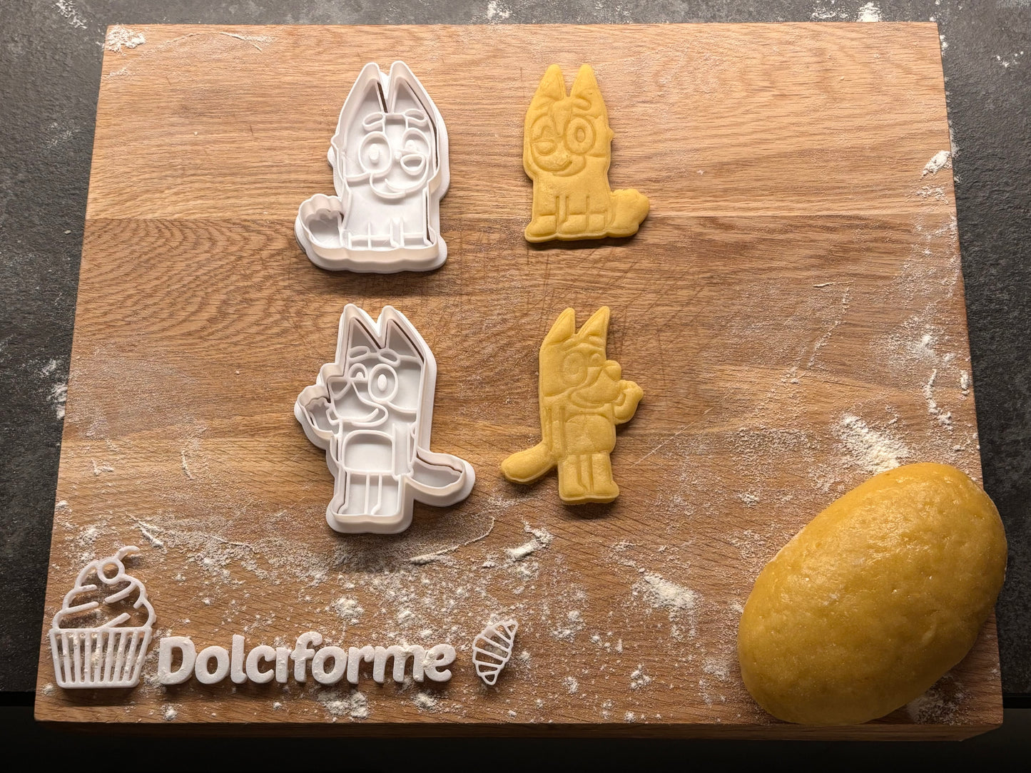 Blue Heeler Family Cookie Cutters w/ Stamps