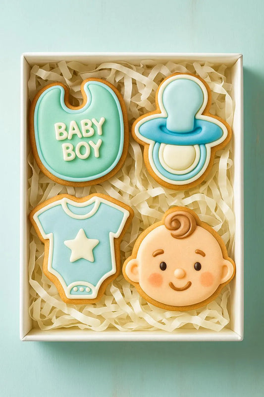 Set Tagliabiscotti per Baby Shower (Maschio)