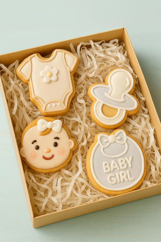 Set Tagliabiscotti per Baby Shower (Femmina)