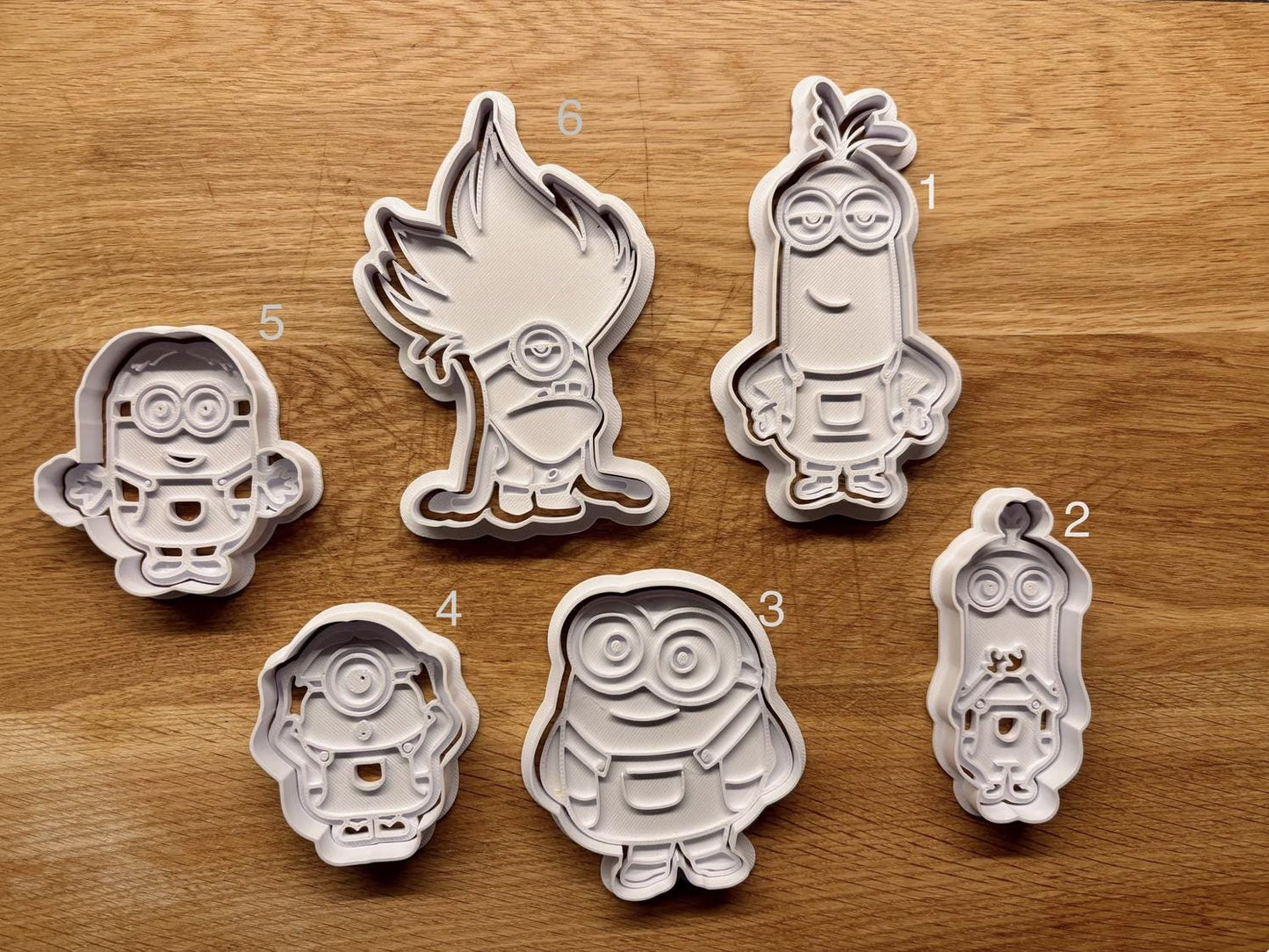 Set di formine per biscotti Minions — Kevin, Bob, Jerry