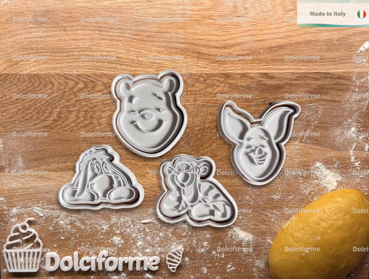 Set di formine per biscotti Winnie the Pooh — 4 pezzi
