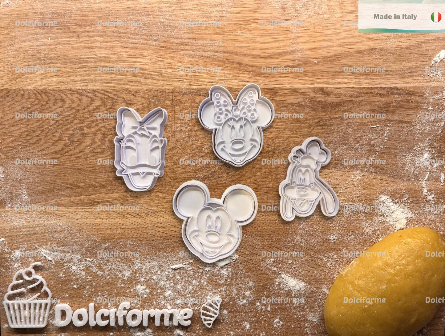 Set di formine per biscotti di Topolino e i suoi amici — articoli per feste, utensili da cucina, regalo per dolci