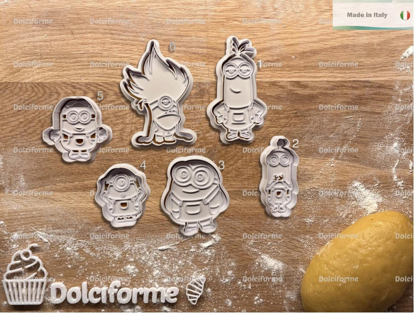 Set di formine per biscotti Minions — Kevin, Bob, Jerry