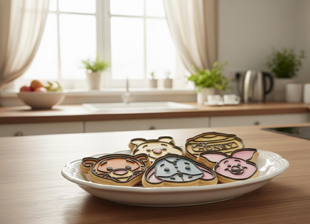 Set di 5 formine per biscotti Winnie the Pooh — Pimpi, Tigro, Ih-Oh