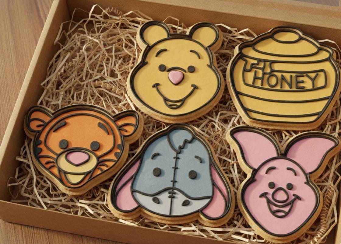 Set 5 formine Winnie the Pooh