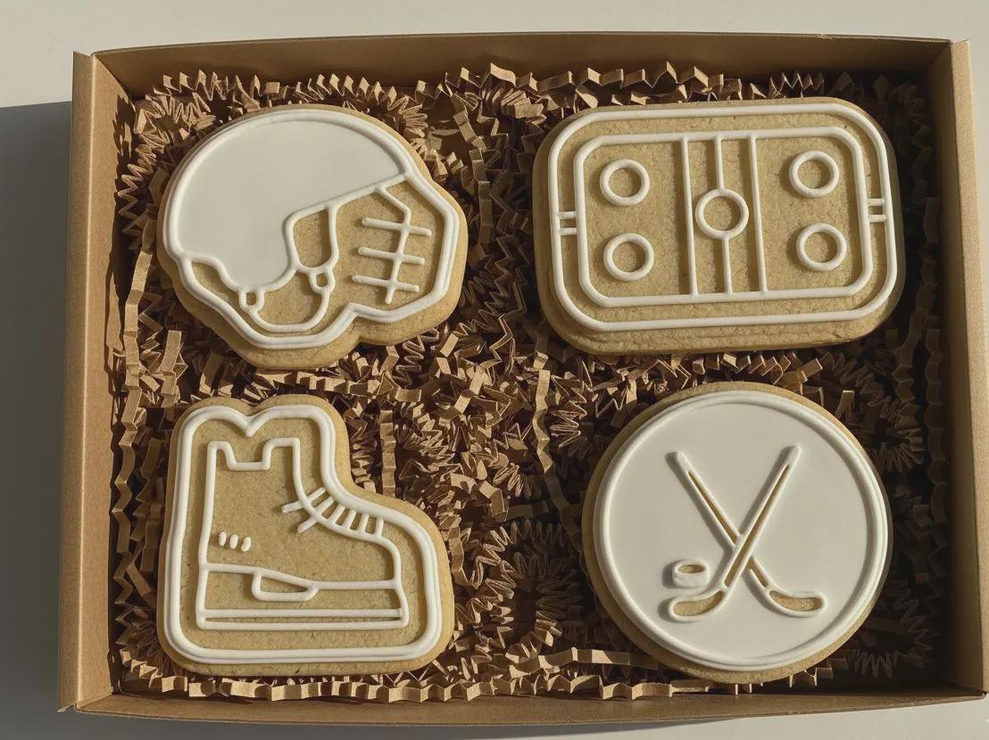 Set di formine per biscotti Hockey — festa a tema, PLA