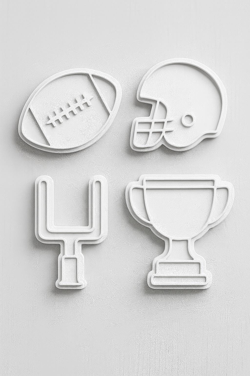 Set di formine per biscotti Football Americano — festa Super Bowl