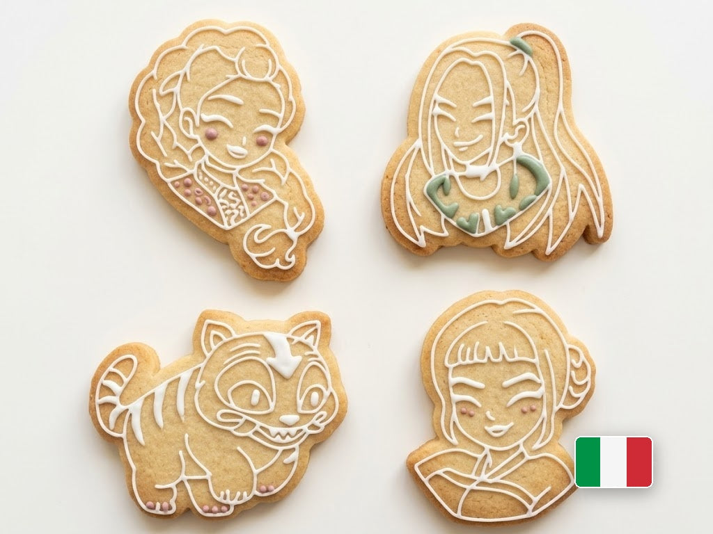Biscotti K-Pop Demon Hunters decorati con ghiaccia reale